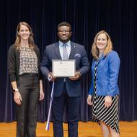 Erica and Jennifer with Albert 1